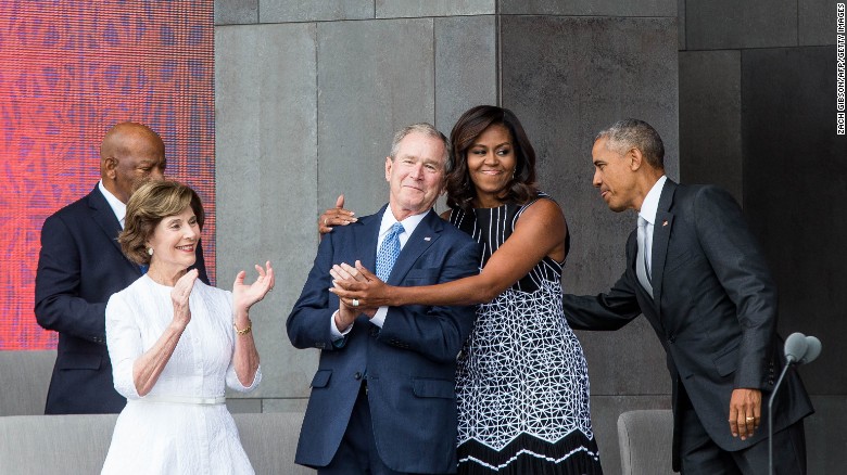 obamas-and-bush